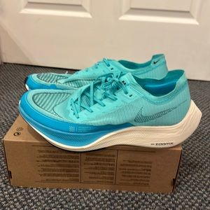 Nike ZoomX Vaporfly Next% 2 Mens 13 Running Shoes Aurora Green/Black CU4111 300